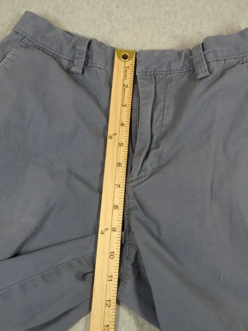 J Crew Shorts Men's 29 Gray Rivington Flat Front Casual Chino 10